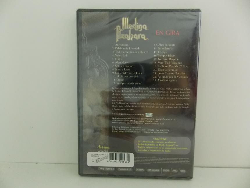 DVD DE MUSICA (A ESTRENAR)