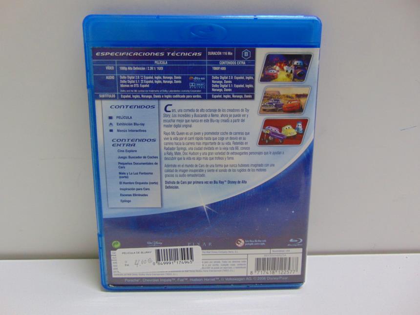 PELICULA DE BLURAY