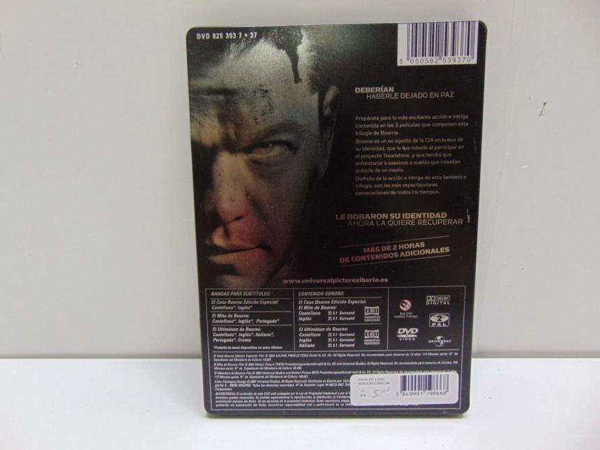 PACK 3 PELICULAS DE DVD