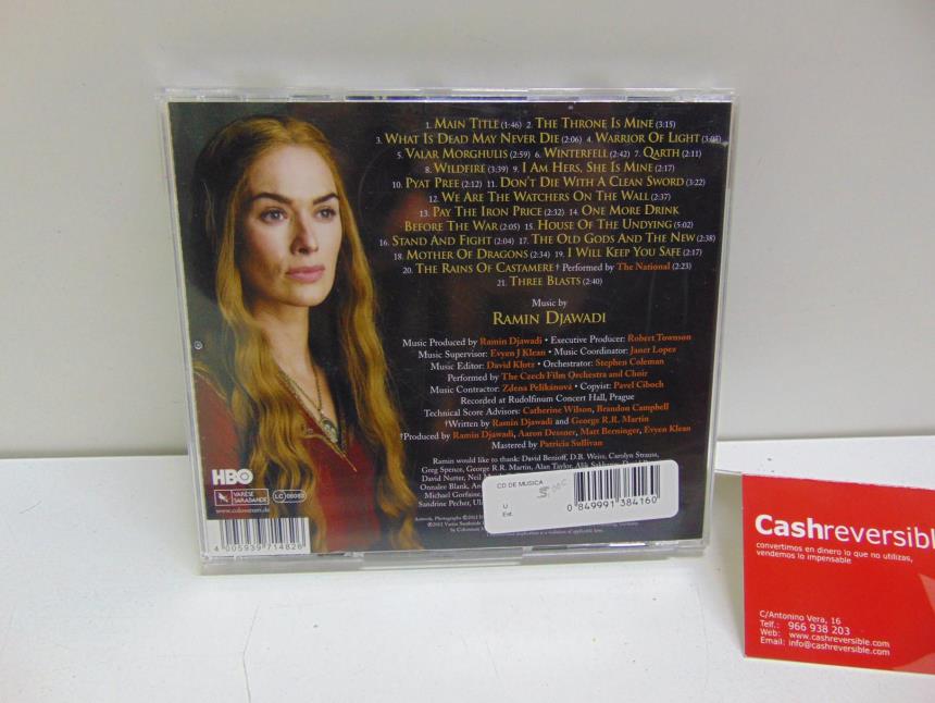 CD JUEGO DE TRONOS