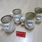 JUEGO DE 4 TAZAS DECORATIVAS