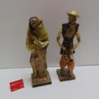 PAREJA DE FIGURAS ARTESANALES VINTAGE