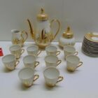 JUEGO DE CAFE DE PORCELANA VINTAGE 10 SERVICIOS