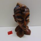 BUSTO DE MADERA DECORATIVO