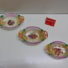 JUEGO DE TRES BANDEJAS PORCELANA VINTAGE