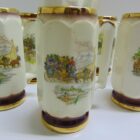 JARRA CON 6 TAZAS DECORATIVAS