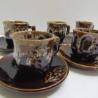 JUEGO 6 TAZAS DE CAFE DECORATIVAS