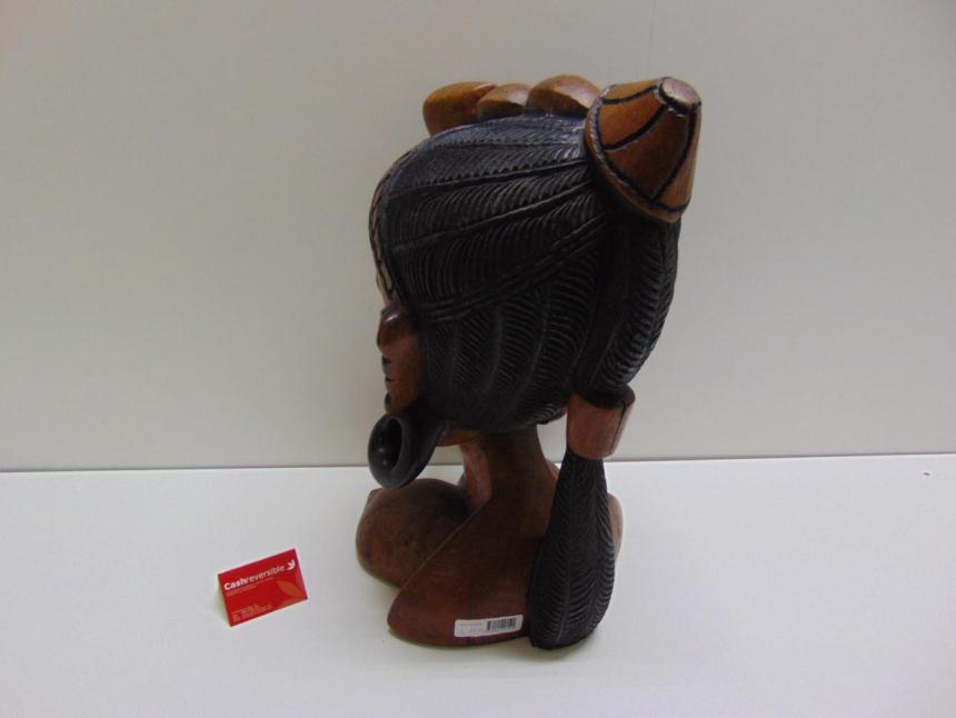 BUSTO DE MADERA DECORATIVO