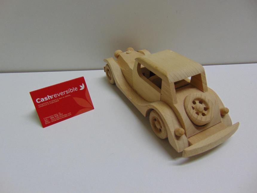 COCHE DE MADERA DECORATIVO