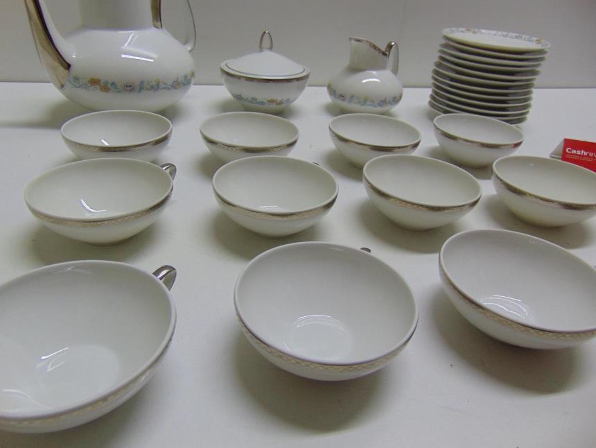 JUEGO DE TE PORCELANA PINTADO A MANO