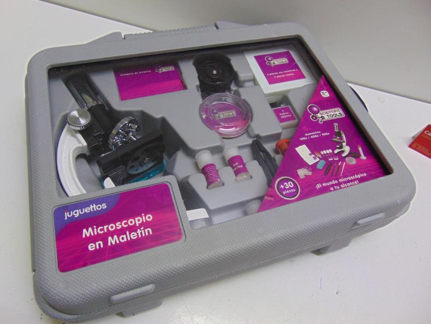 MICROSCOPIO INFANTIL CON MALETA SEMINUEVO