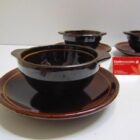 JUEGO DE 4 CUENCOS Y PLATO VINTAGE