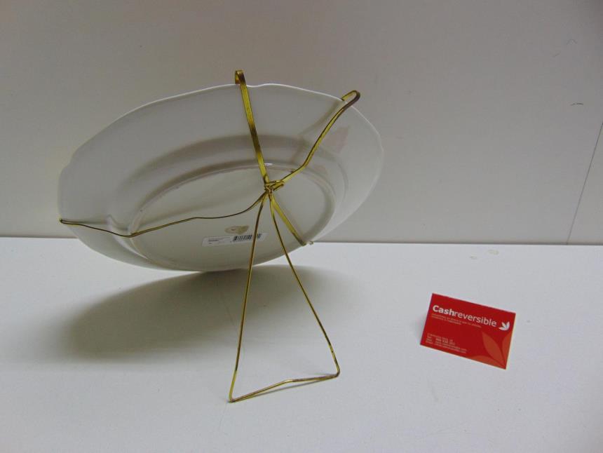 PLATO DECORATIVO CON SOPORTE VINTAGE