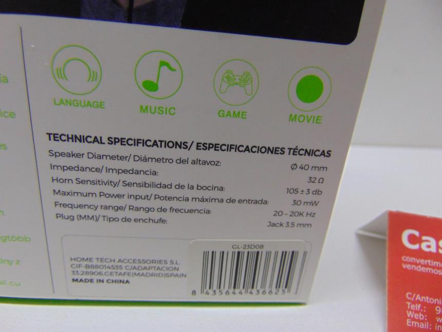 AURICULARES CON CAJA SEMINUEVOS