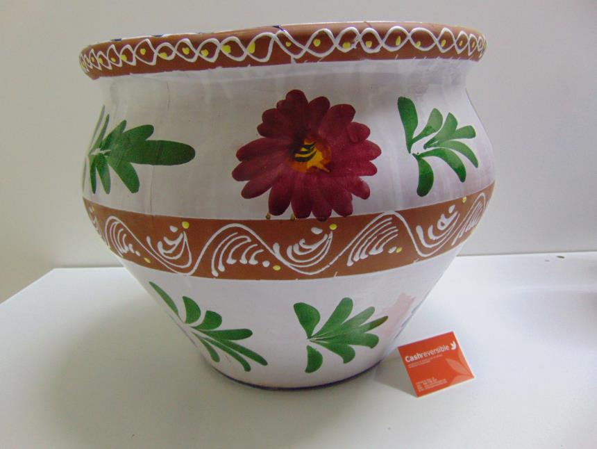 MACETERO DECORATIVO DE PORCELANA