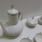 JUEGO DE TE PORCELANA PINTADO A MANO