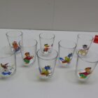 JUEGO DE 8 VASOS VINTAGE 1960S