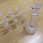 SET DE LICOR CRISTAL TALLADO (9COPAS)