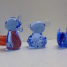 FIGURA DE CRISTAL ARTESANAL DECORATIVA