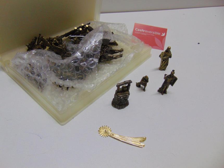 BELEN MINIATURA DE METAL 22 FIGURAS
