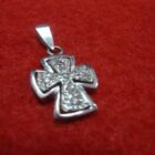 COLGANTE DE ORO BLANCO DE 18 K
