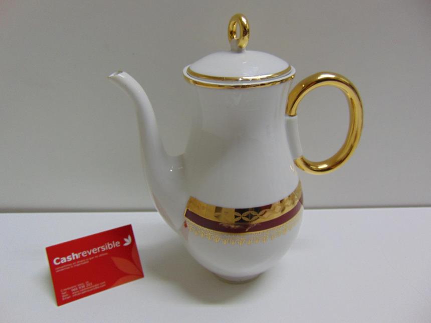 JUEGO DE CAFE DE PORCELANA 12 + TETERA LECHERA Y CAFETERA