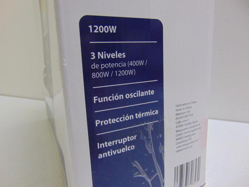 ESTUFA DE CUARZO 3 NIVELES