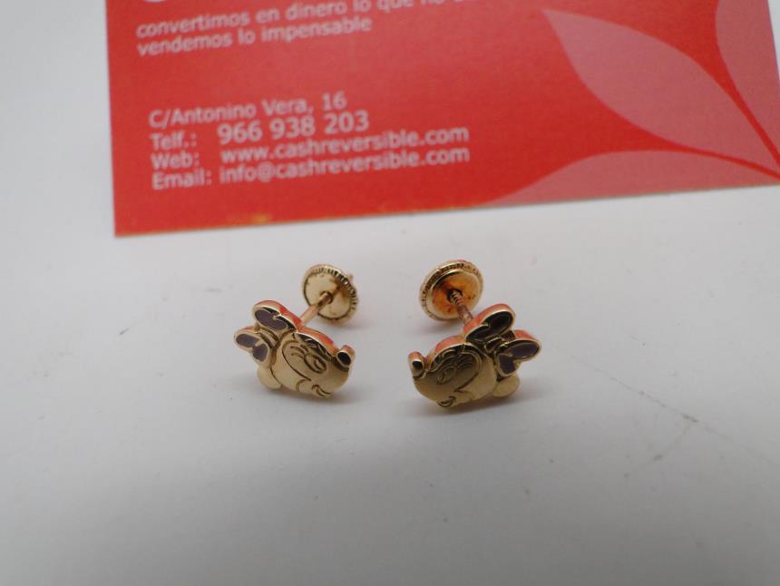 PENDIENTES DE ORO DE 18K