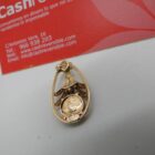 COLGANTE DE ORO 18K CON PIEDRA