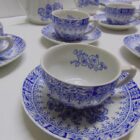 JUEGO DE CAFE DE PORCELANA VINTAGE 23 PIEZAS