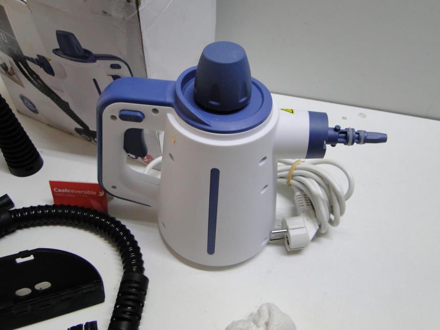 VAPORETA CON ACCESORIOS Y CAJA