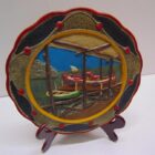 PLATO ARTESANAL DECORATIVO CON PIE