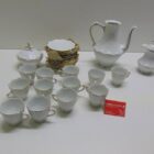 JUEGO DE CAFE COMPLETO 12 SERVICIOS DE PORCELANA NUEVO *