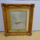 CUADRO AL OLEO PASTORA CON REBAÑO