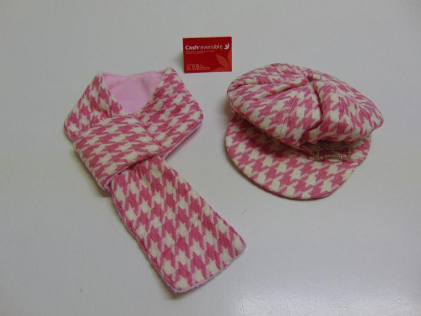 CONJUNTO DE GORRO Y BUFANDA PARA MASCOTA A ESTRENAR