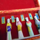 12 MINI GEISHAS PINTADAS A MANO