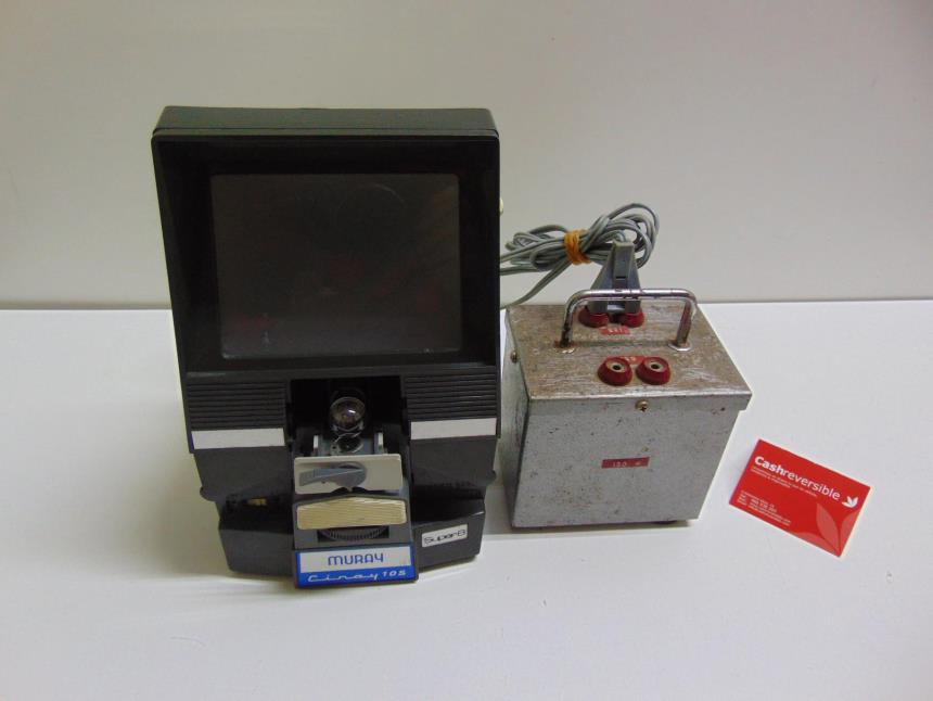 VISIONADORA VINTAGE CON SPLICER Y CONVERTIDOR