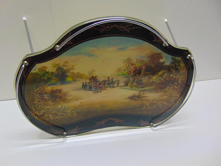 BANDEJA VINTAGE CON PATAS