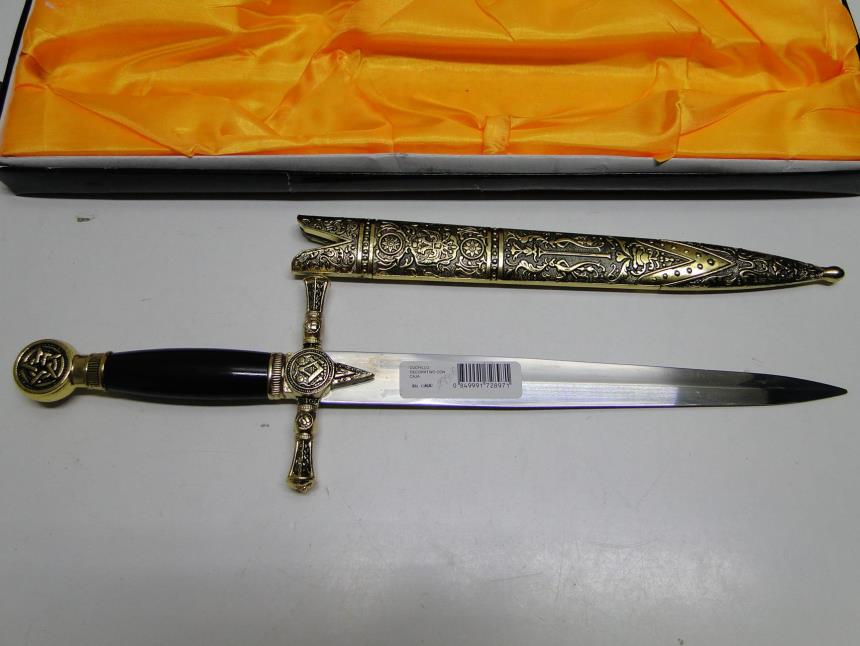 CUCHILLO DECORATIVO CON CAJA