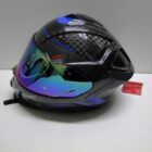 CASCO DE MOTO CARBONO NERO DECORADO BRILLO TM