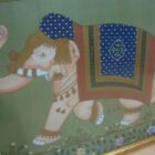 CUADRO PINTADO SOBRE SEDA DE LA INDIA