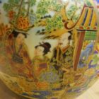 MACETERO CHINO ARTESANAL PINTADO A MANO