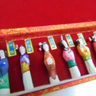 12 MINI GEISHAS PINTADAS A MANO