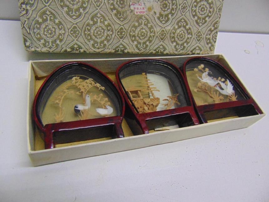 PACK 3 DIORAMAS VINTAGE ORIENTAL