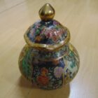 JARRON DE PORCELANA CHINA PINTADO A MANO