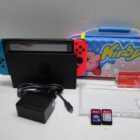 NINTENDO SWITCH CON BASE 2 JUEGOS Y FUNDA