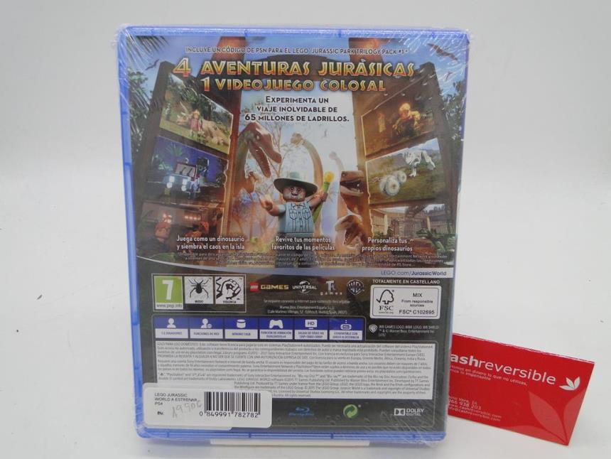 LEGO JURASSIC WORLD A ESTRENAR PS4