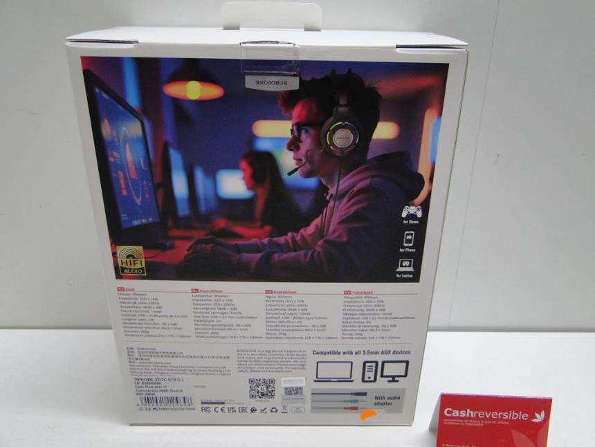 AURICULARES GAMING RGB CON CAJA PERFECTO ESTADO