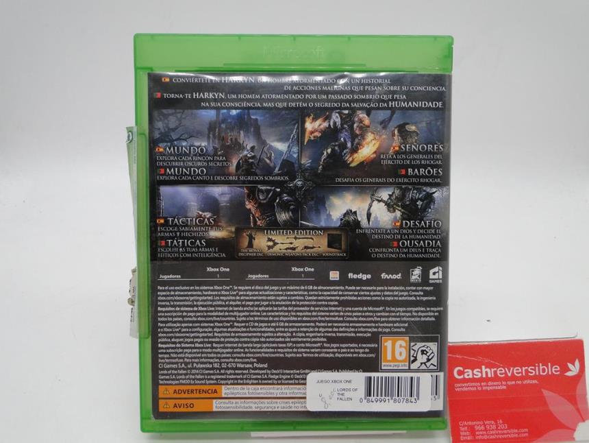JUEGO XBOX ONE