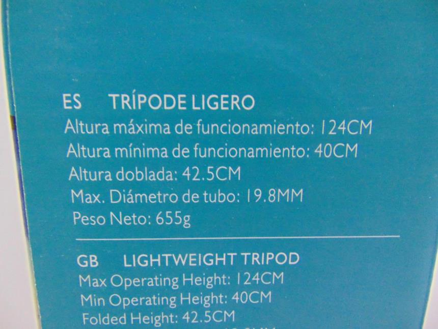 TRIPODE FOTOGRAFICO LIGERO A ESTRENAR